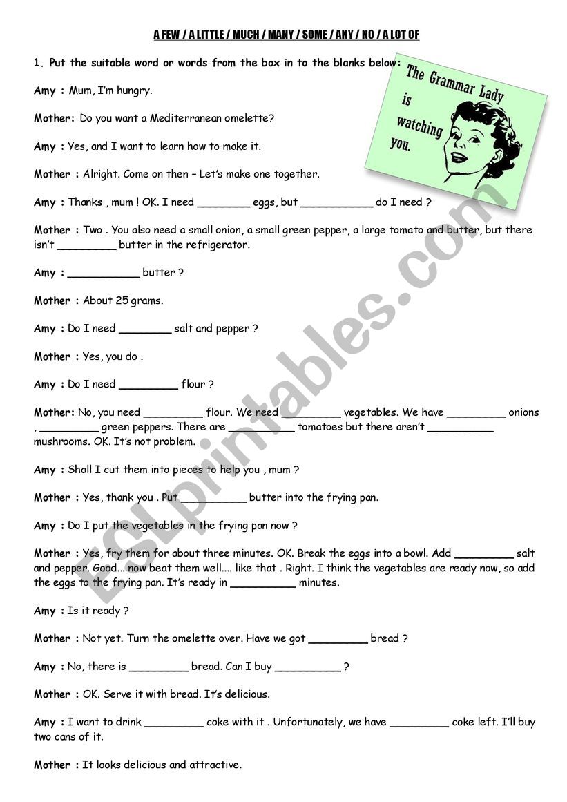 quantifiers worksheet