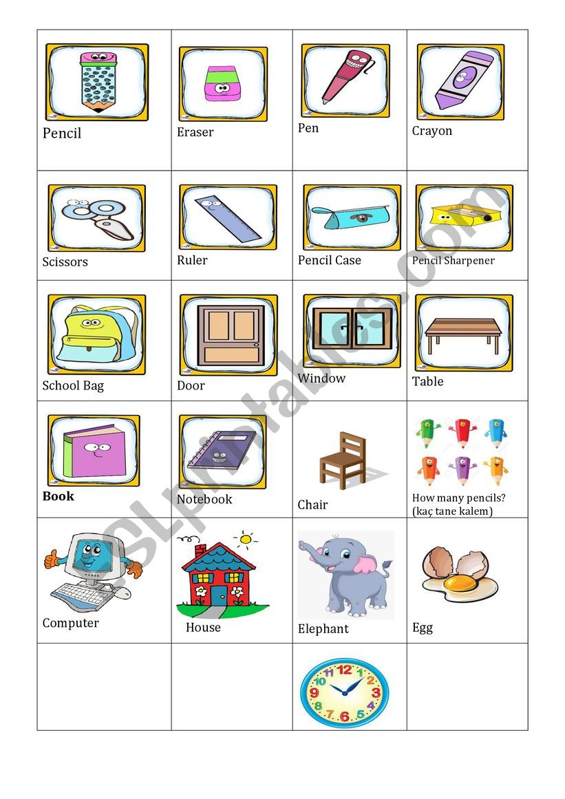 Picture Dicitionary  worksheet