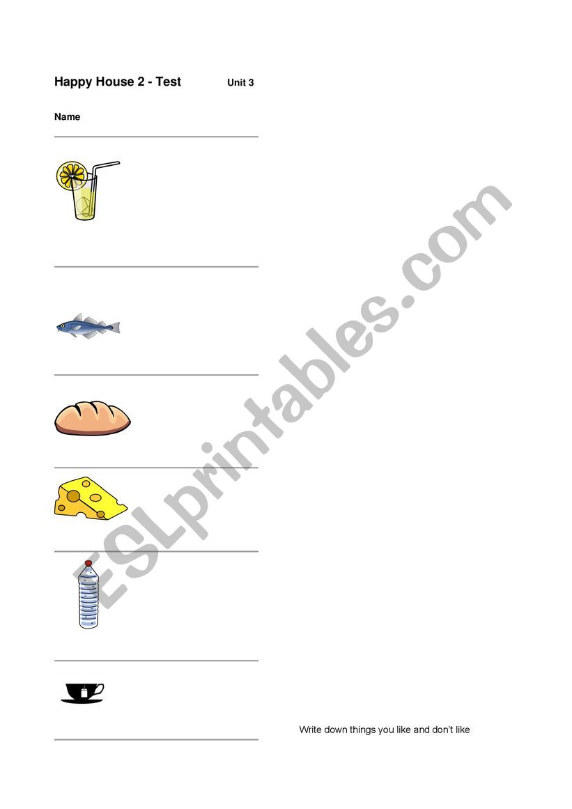 Happy House 2 unit 3 worksheet