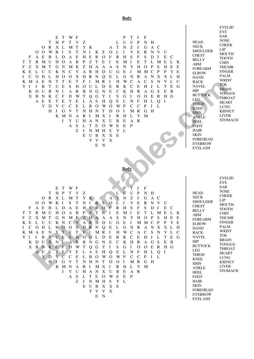 body-wordsearch-esl-worksheet-by-paulaedson