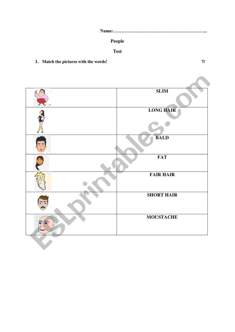 People worksheet