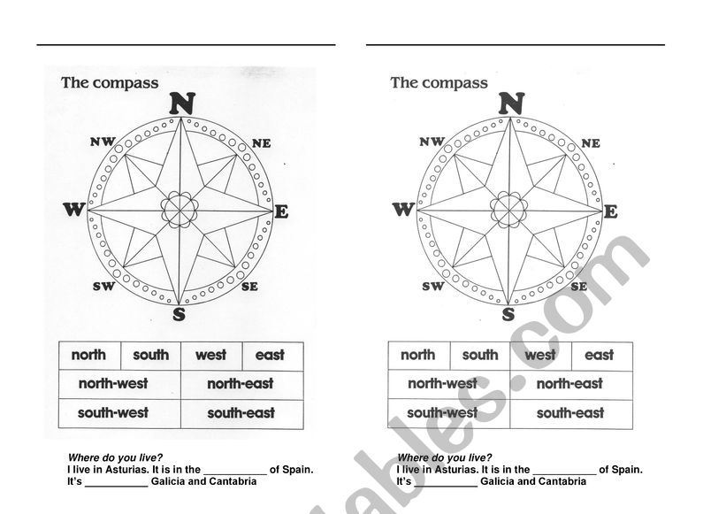 The rose of winds worksheet