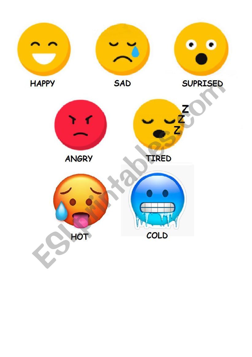 Emotions worksheet