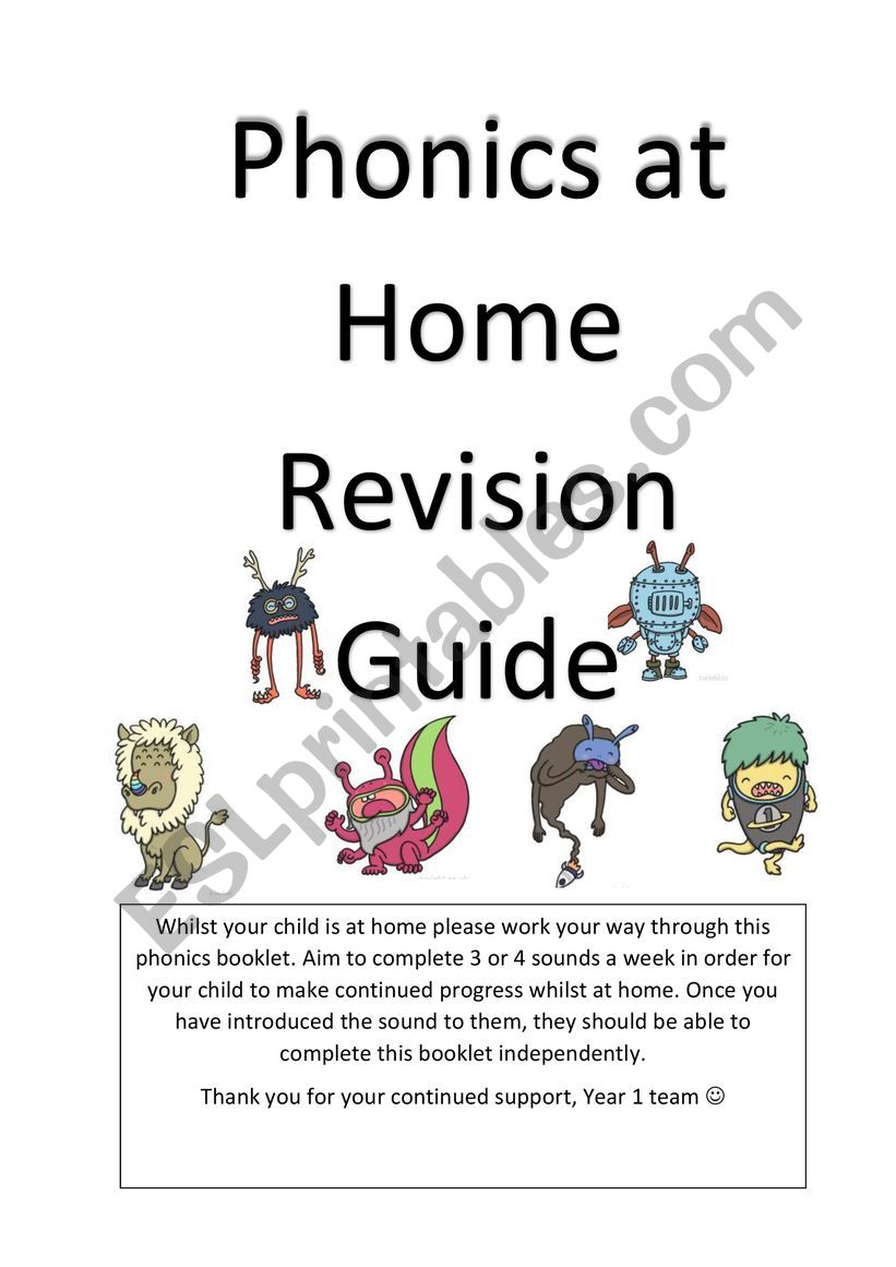 Phonics Booklet Part 1 worksheet