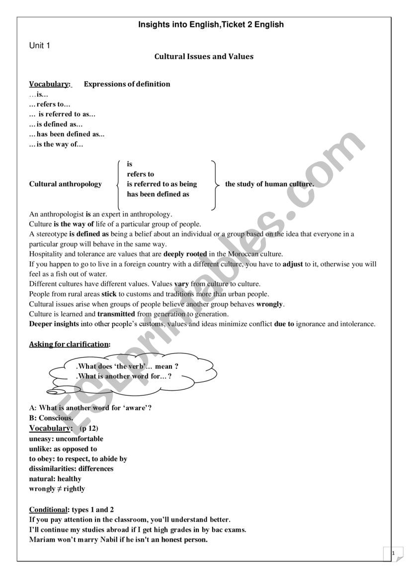 2bac review worksheet