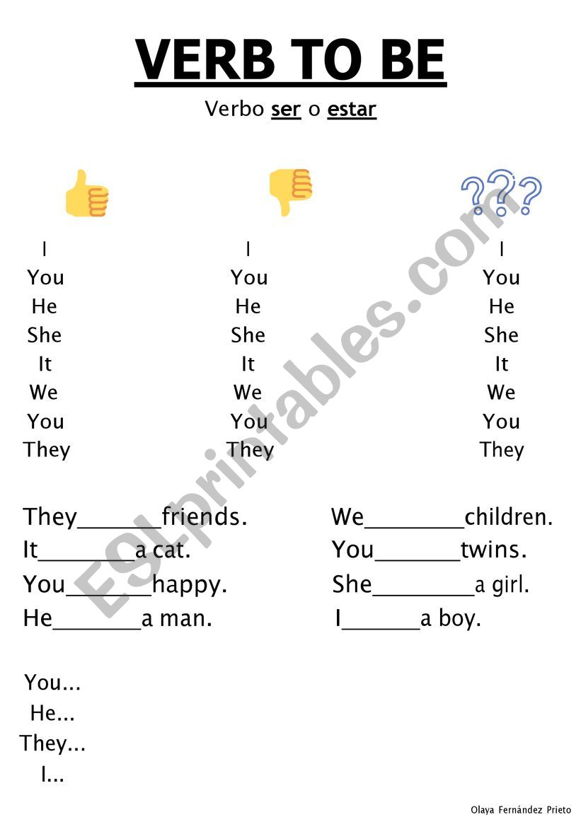 Grammar worksheet