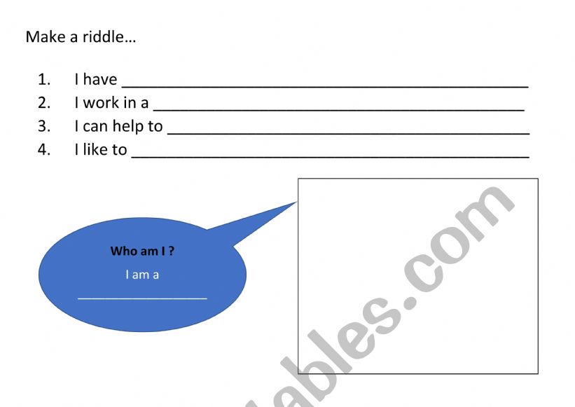 Make a Riddle worksheet