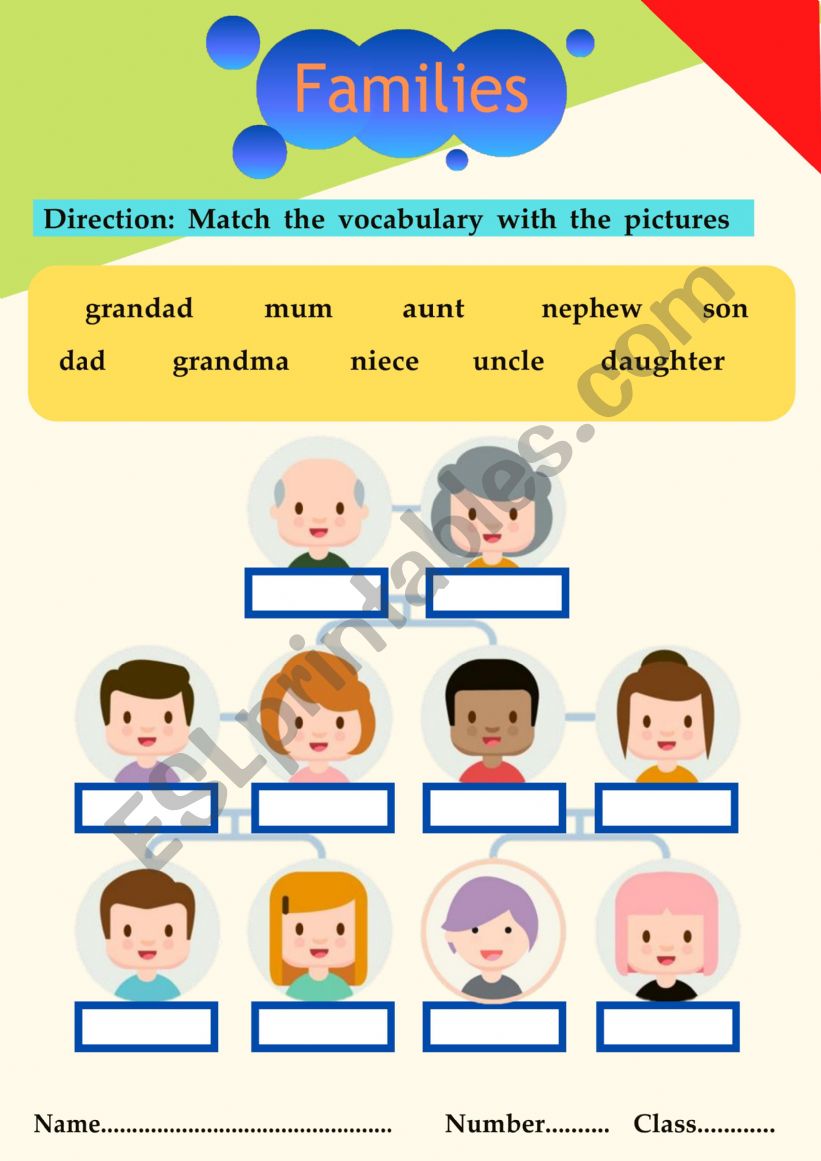 Vocabulary about family members