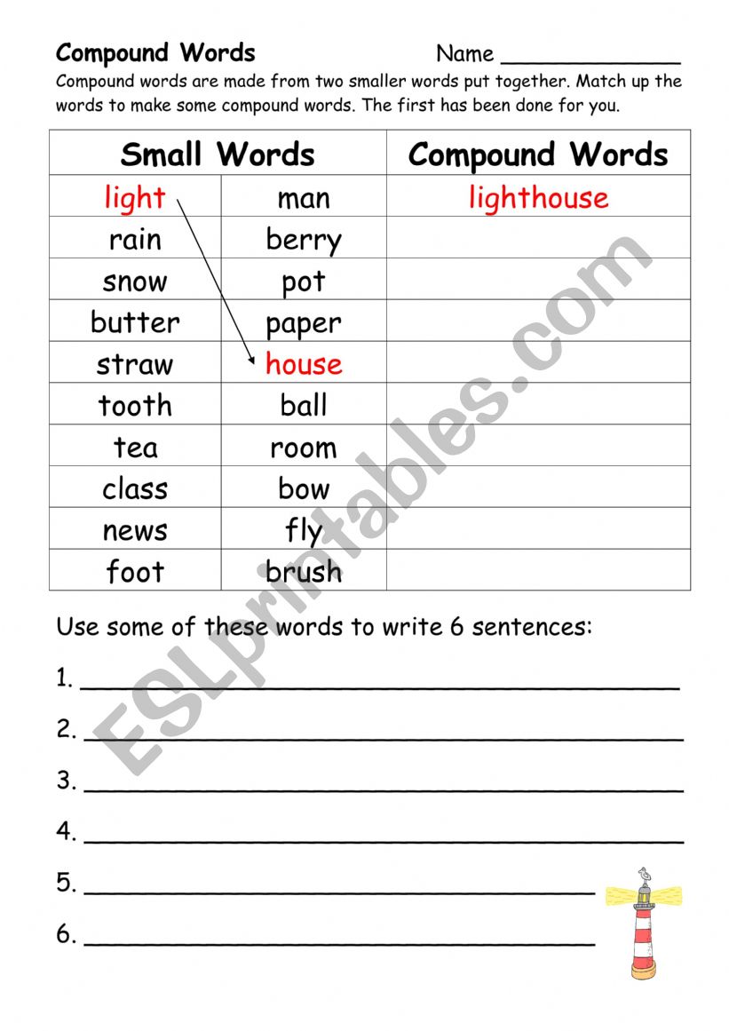 Compound Words worksheet
