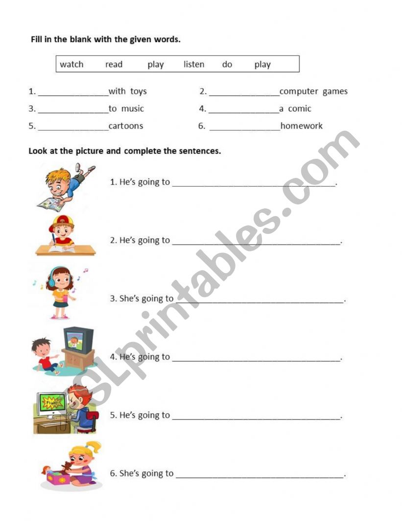 After School Activities ESL Worksheet By Janesarin