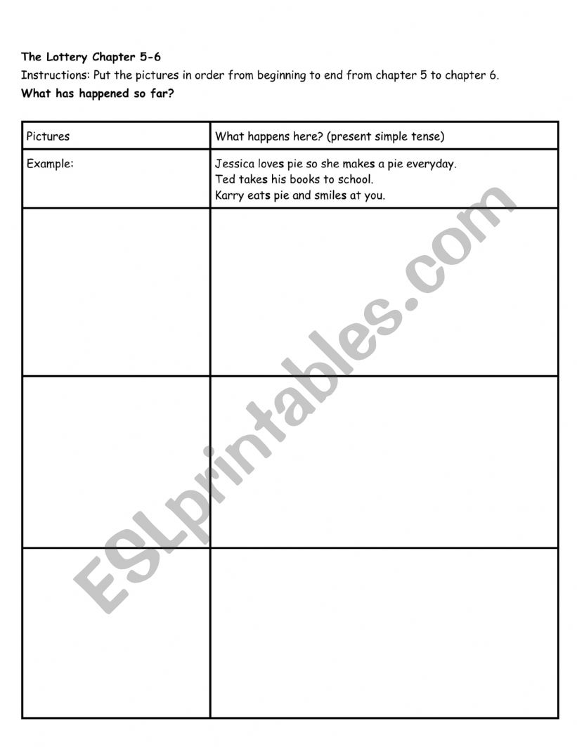 The Lottery Winner By Rosemary Border Chapter 5 6 Review Activities Esl Worksheet By Bethanyny