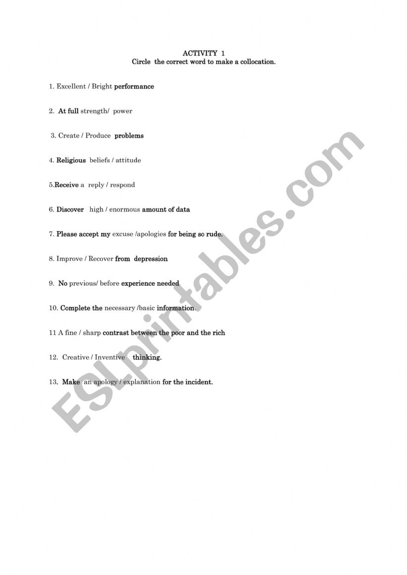 initial  test worksheet