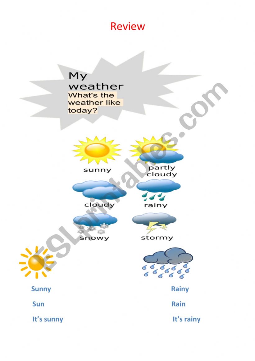 weather review worksheet