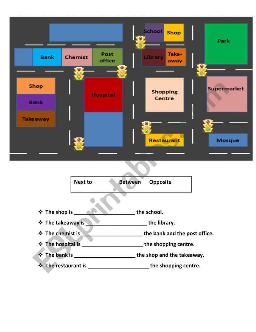 showing the way worksheet