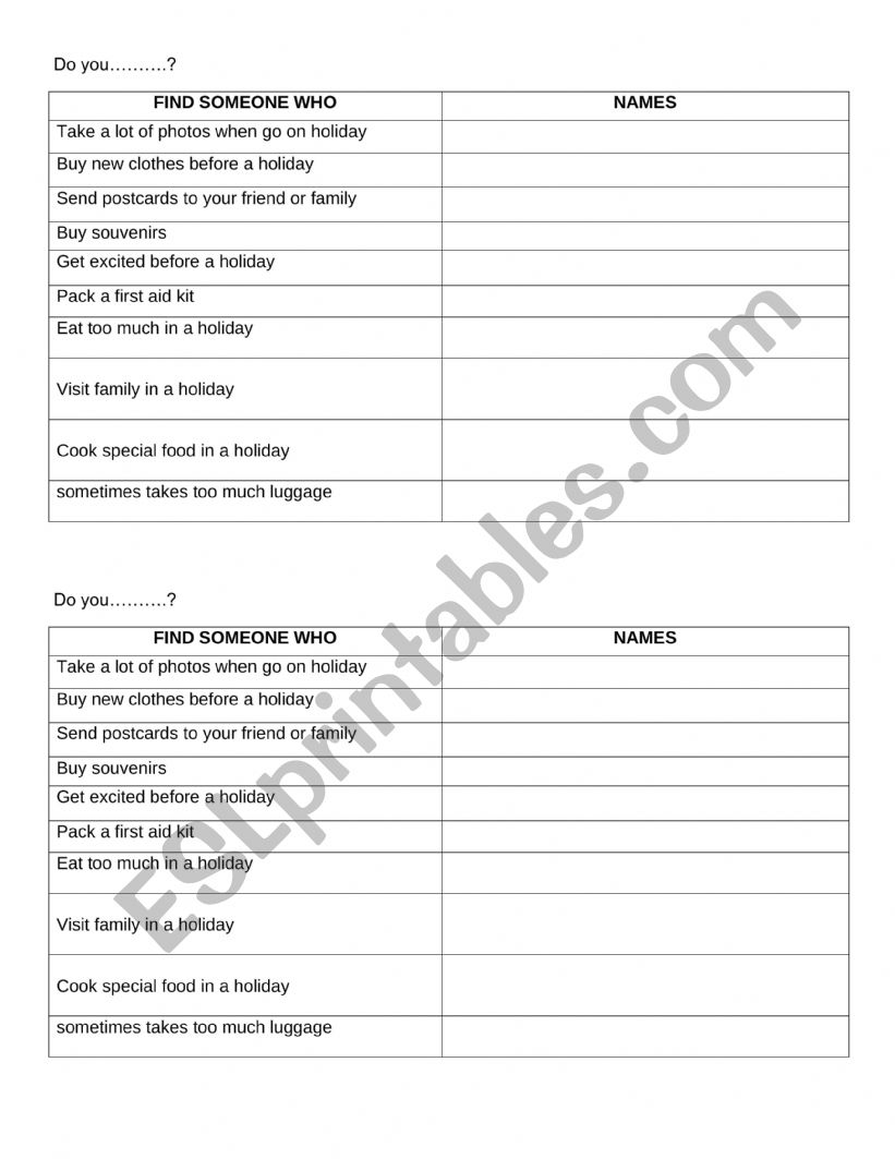 holidays and festivals worksheet