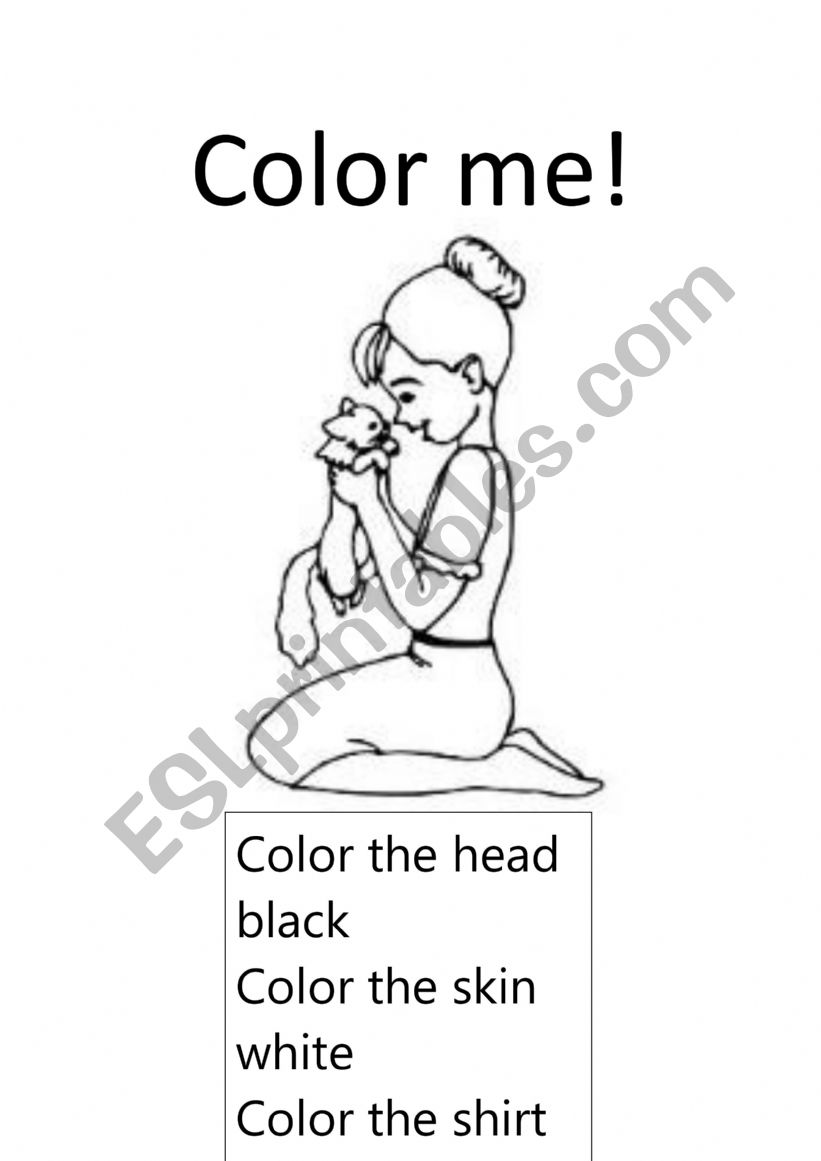 Color me worksheet