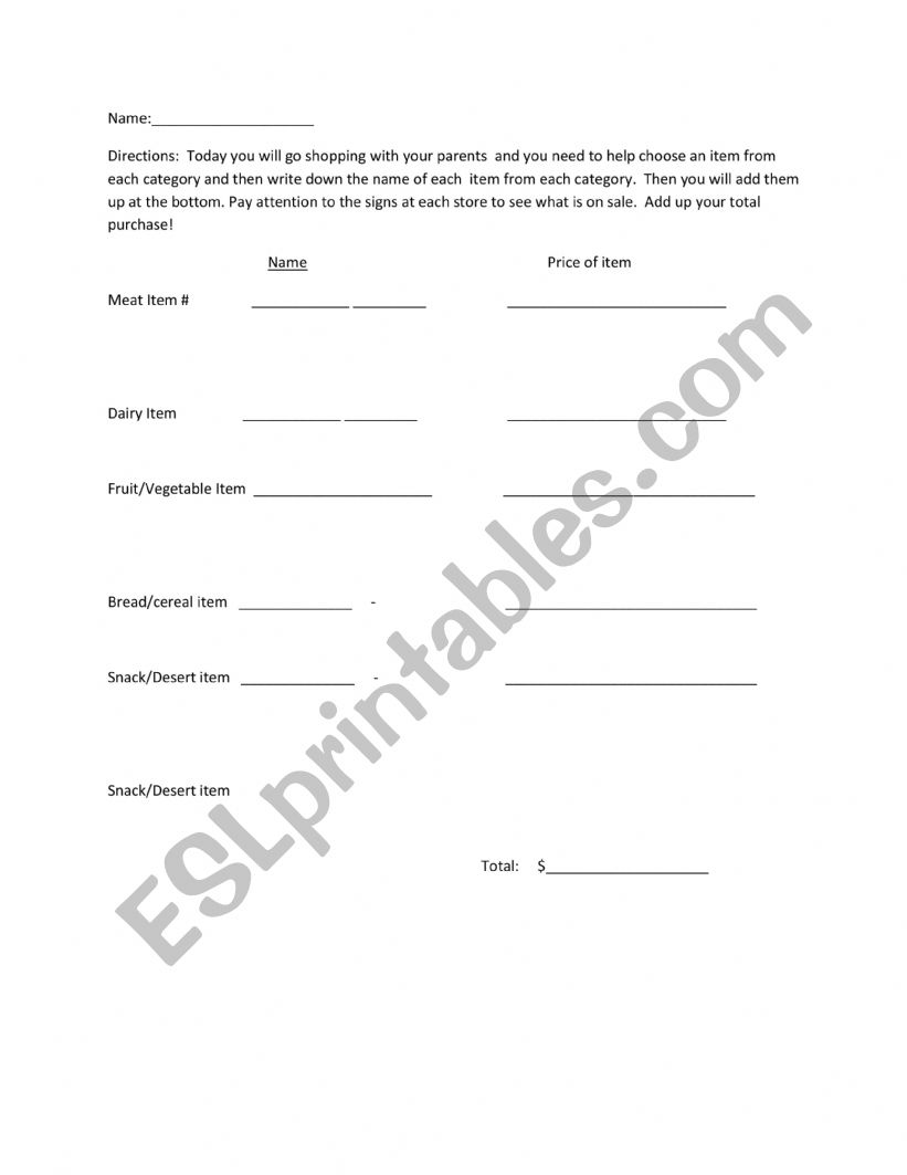 tax worksheet