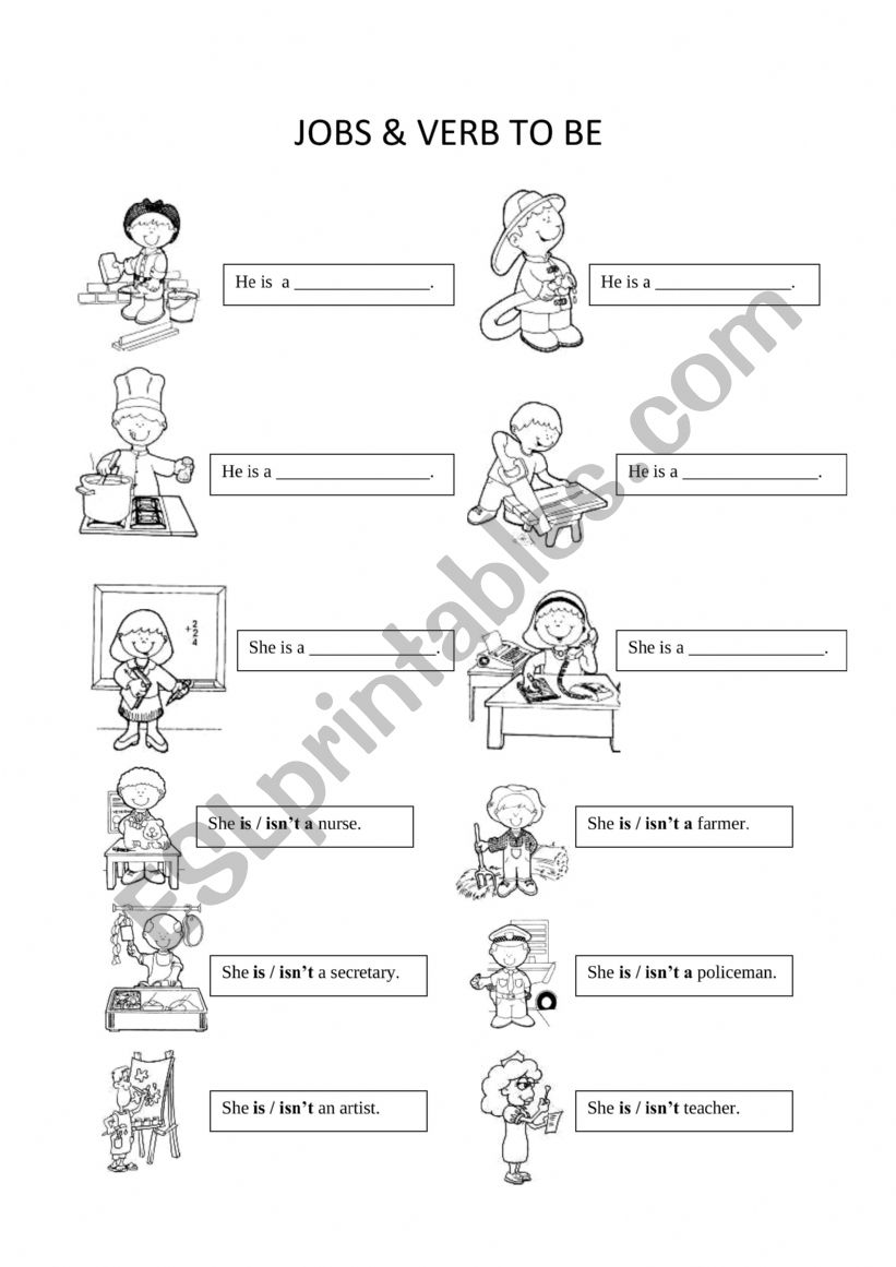 Jobs worksheet