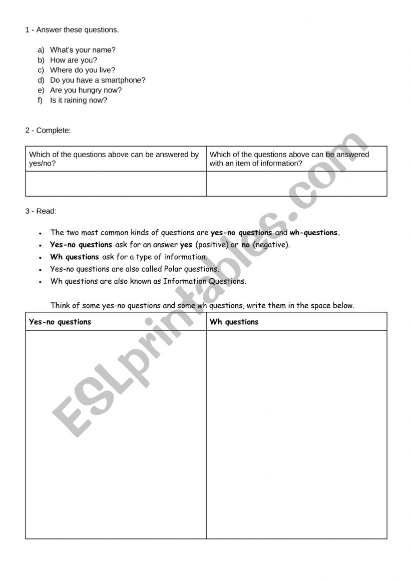 WH Questions 01 - Introduction