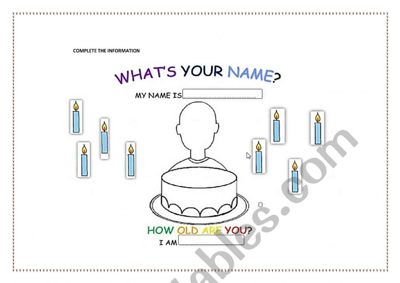What is your name? and how old are you?