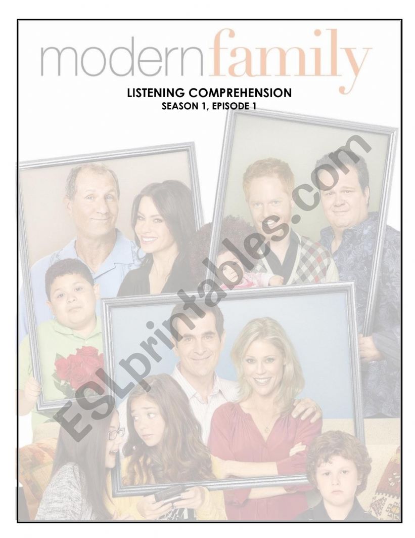 Modern Family 1x01 worksheet