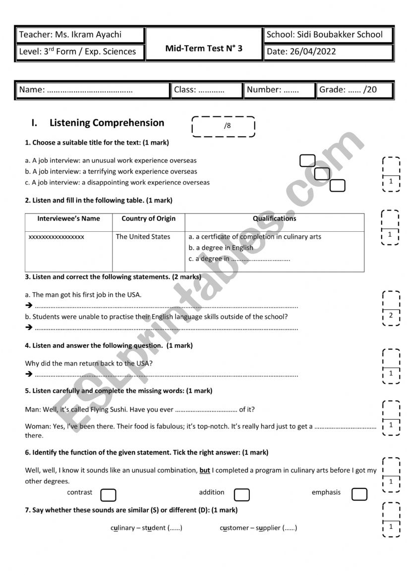 3rd-form-experimental-sciences-mid-term-test-n-3-esl-worksheet-by-english-teacher-24