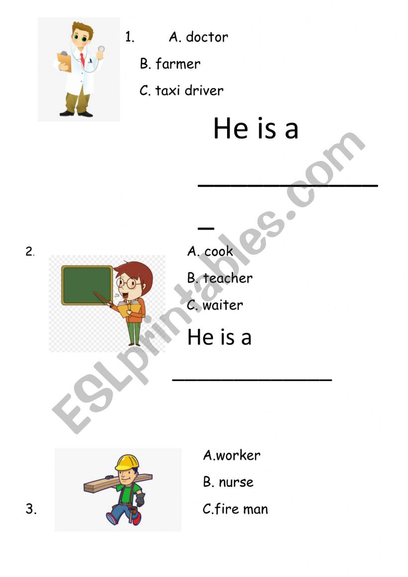 doctor sheet worksheet