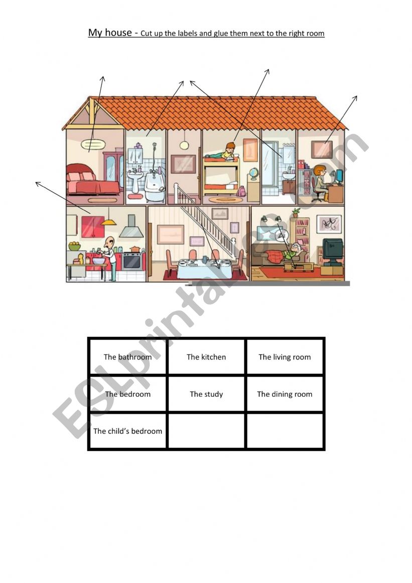 My house worksheet