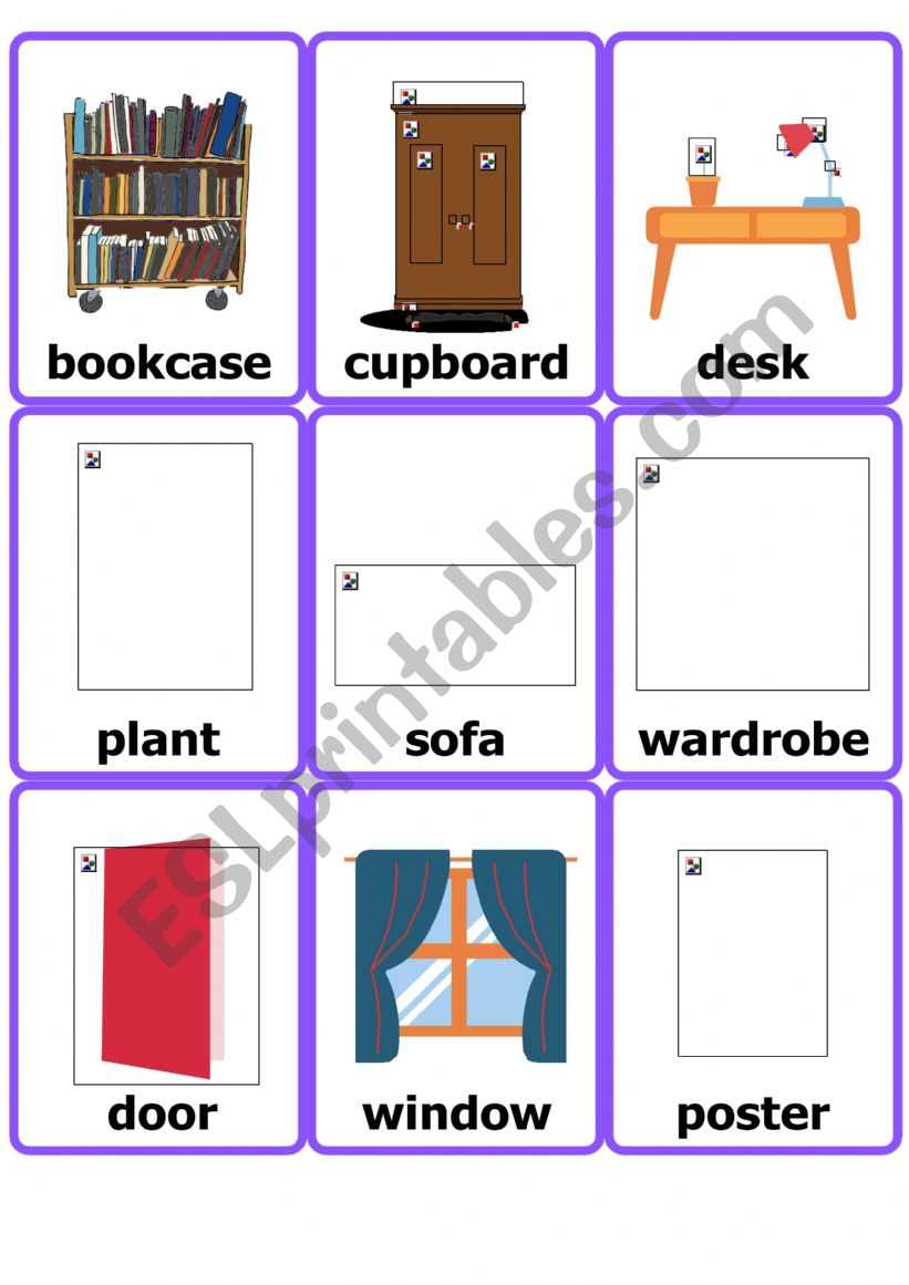 Furniture worksheet