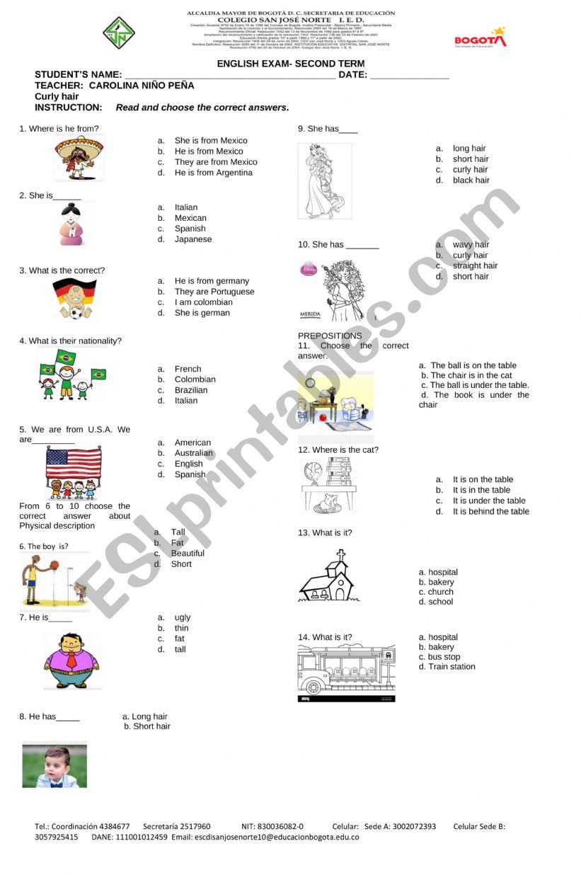 THIRD worksheet