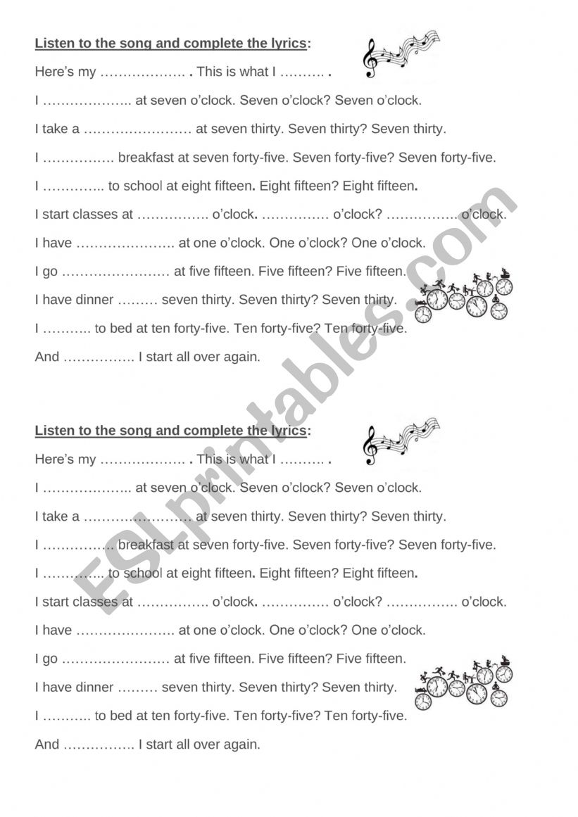 I get up at seven thirty - ESL worksheet by jeff7