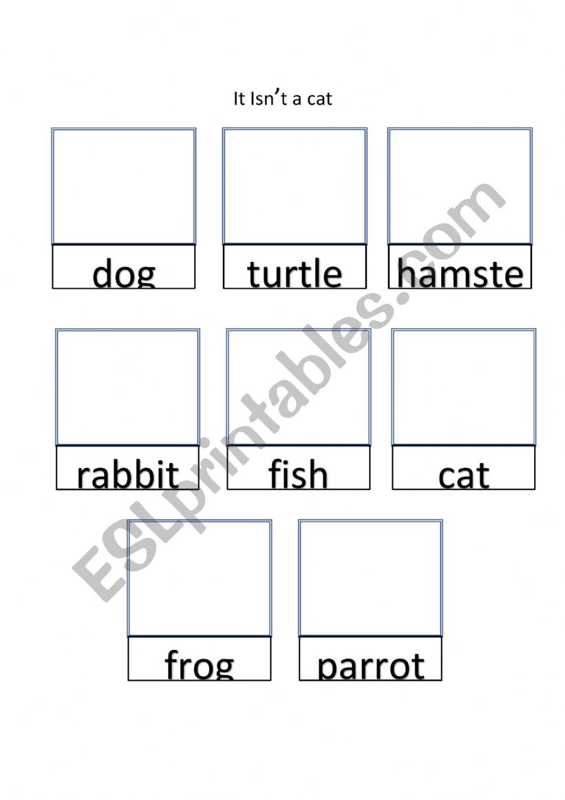 pets worksheet