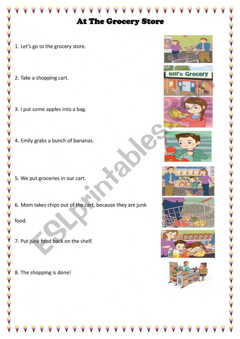 store worksheet