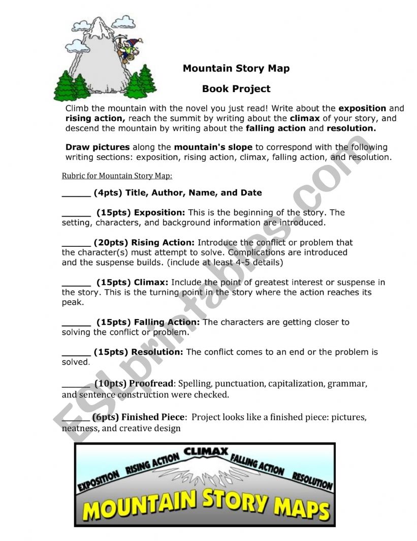 Book Project  worksheet