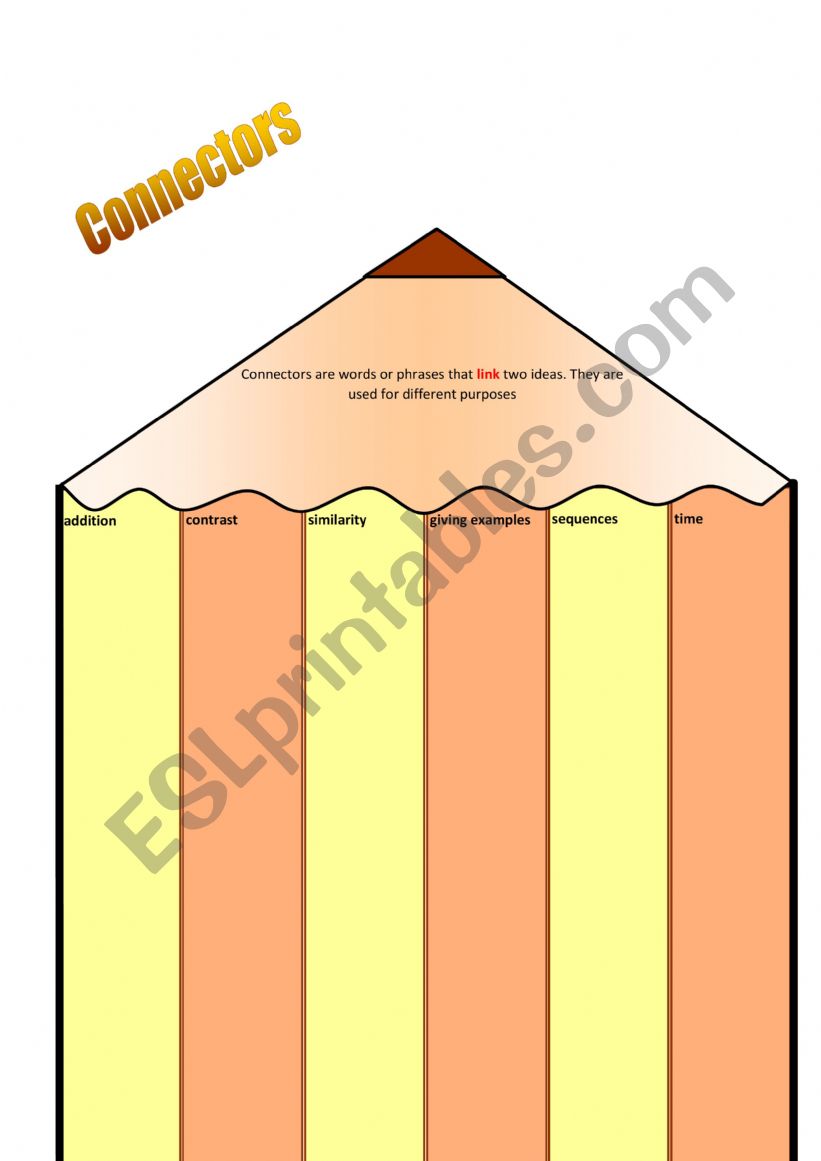 Connectors worksheet