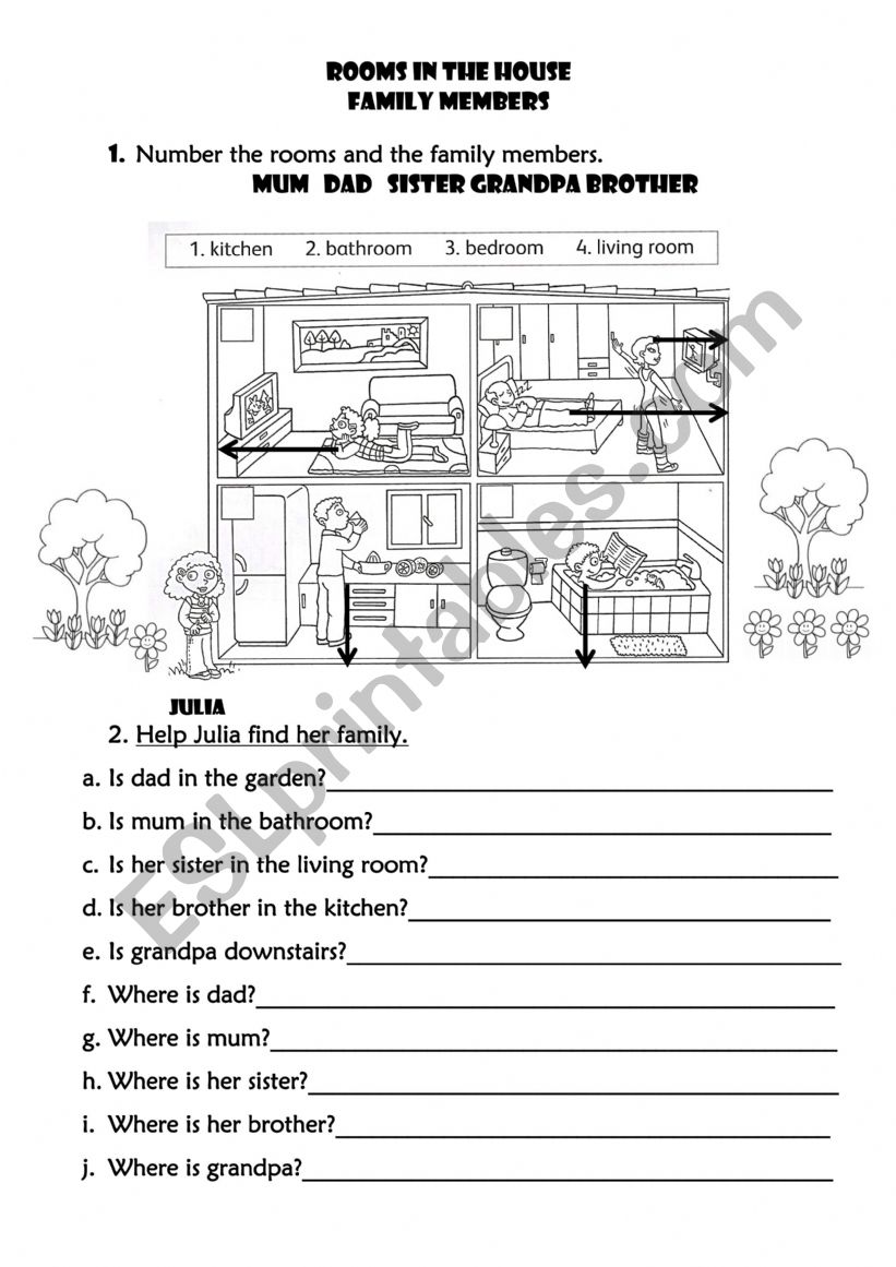 English worksheets: Family