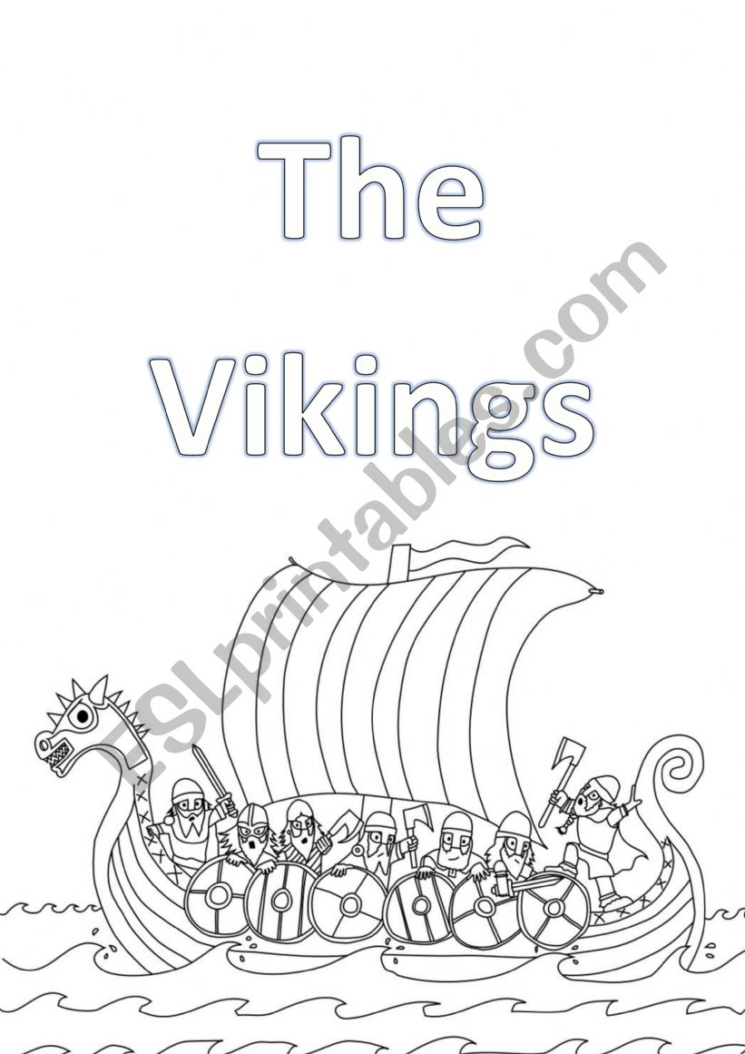 Viking Front Cover worksheet