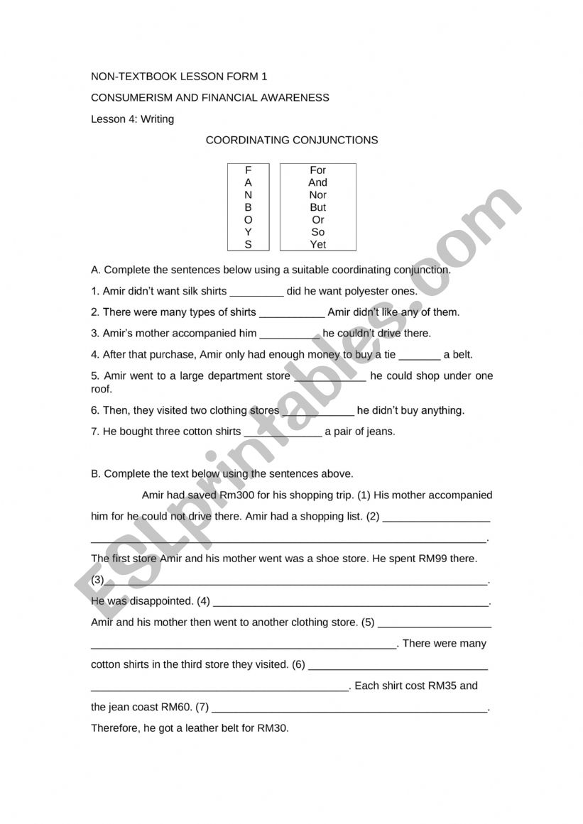 WRITING MONEY (NON TEXTBOOK) worksheet