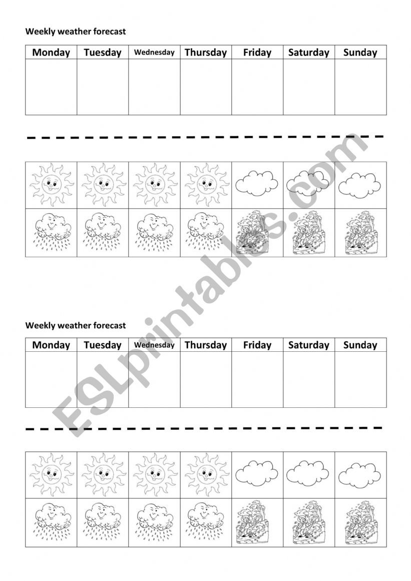 Weather worksheet