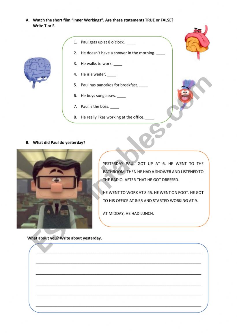 Inner Workings  worksheet