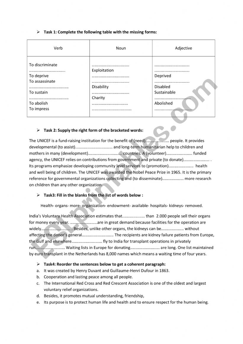 Preview on Module 2 3rd forms worksheet