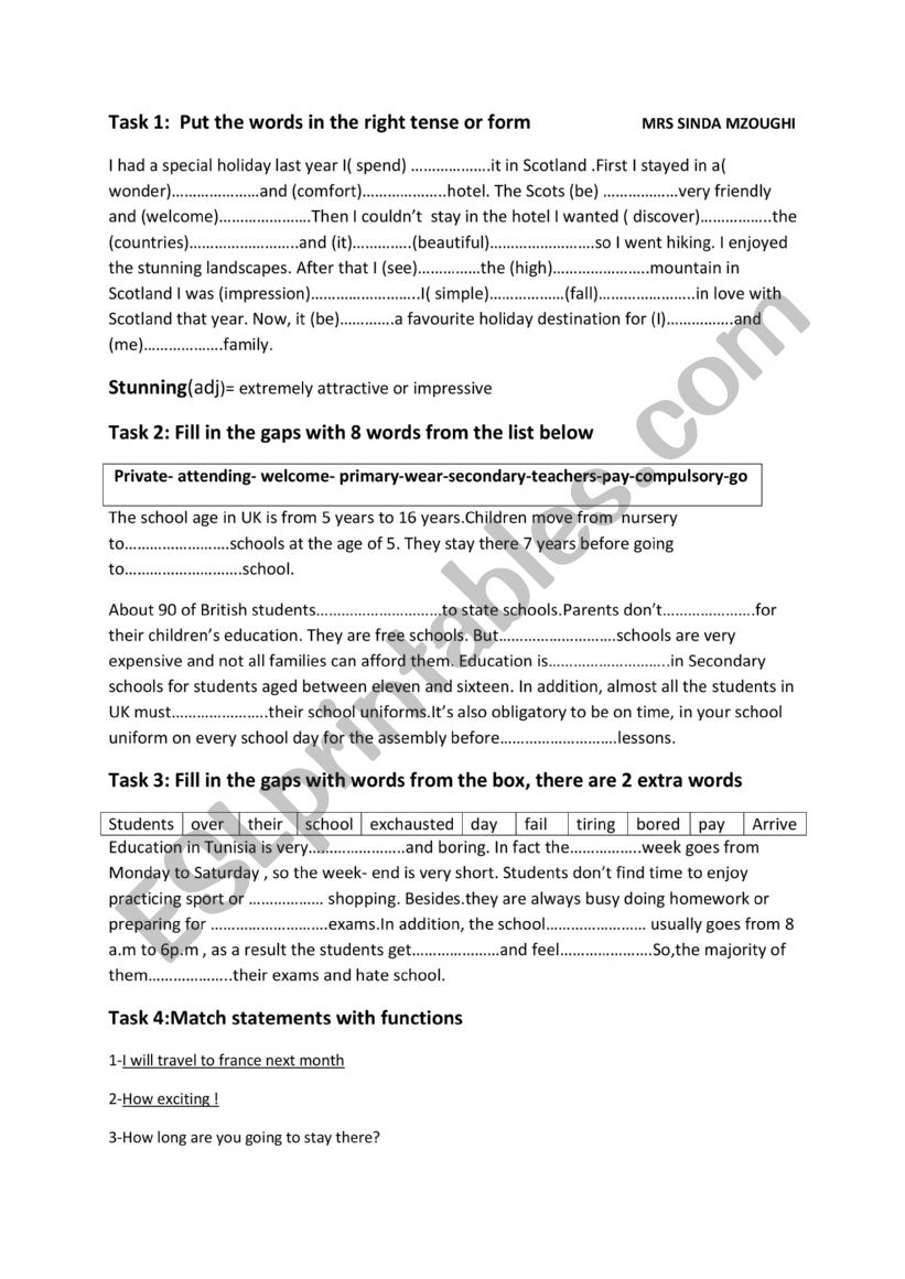 consolidation for the 8th form