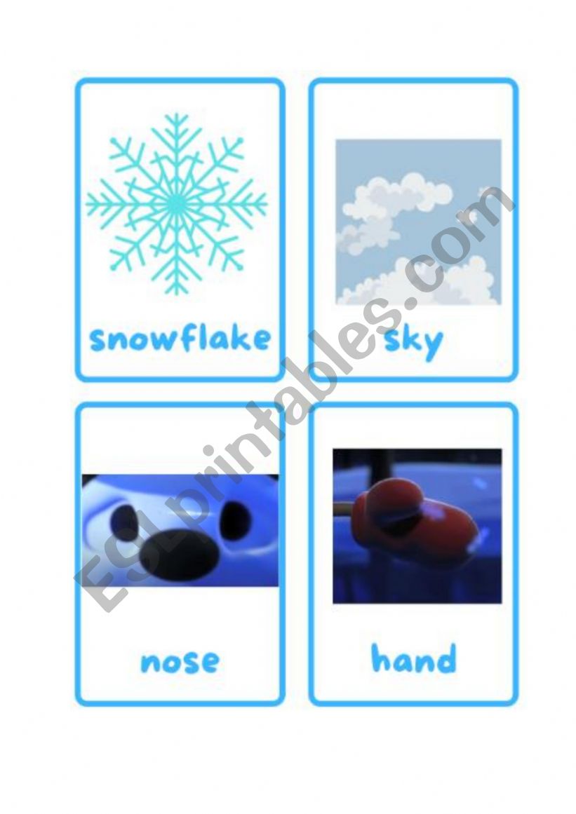 Little snowflake worksheet