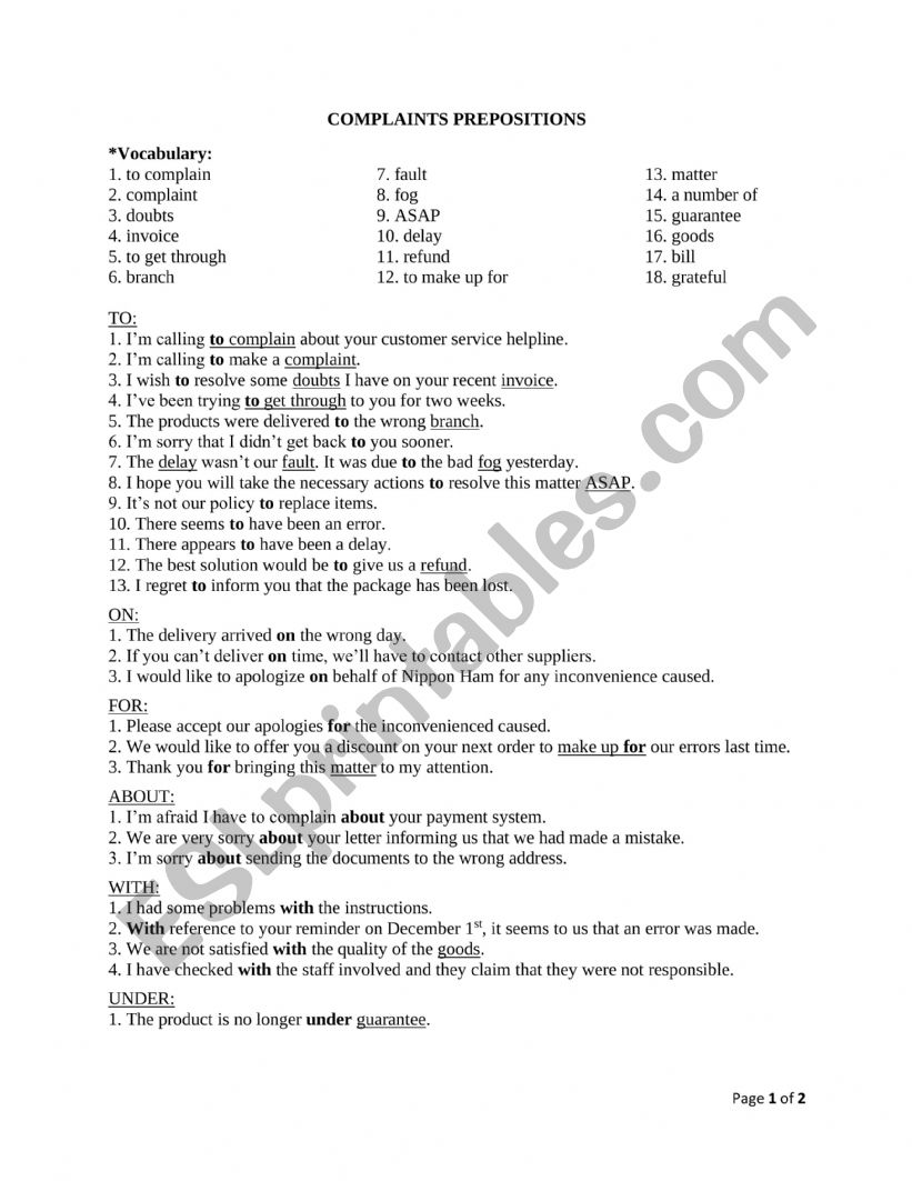 Business English ESL Worksheet By Fattoumaa