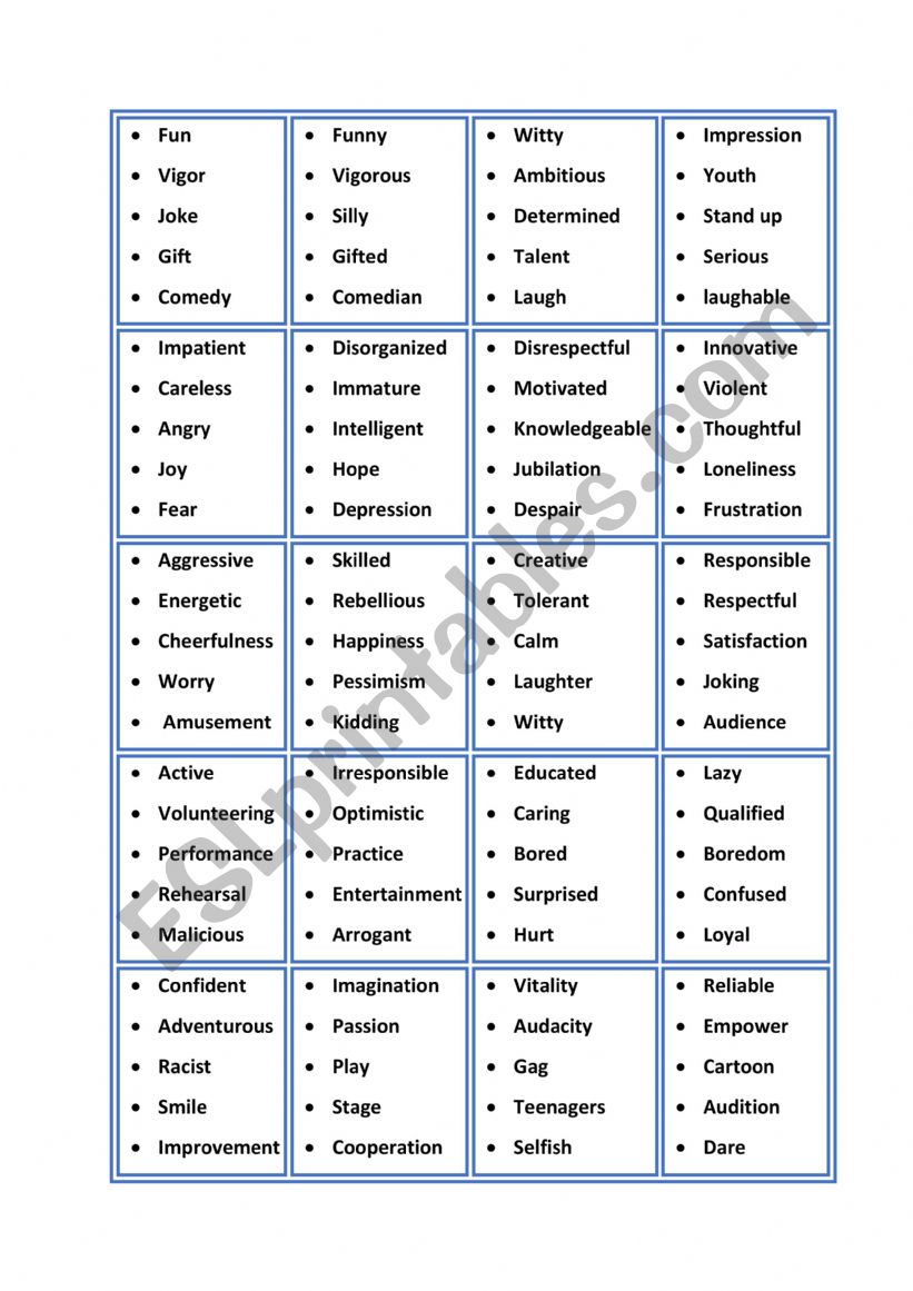 word game worksheet