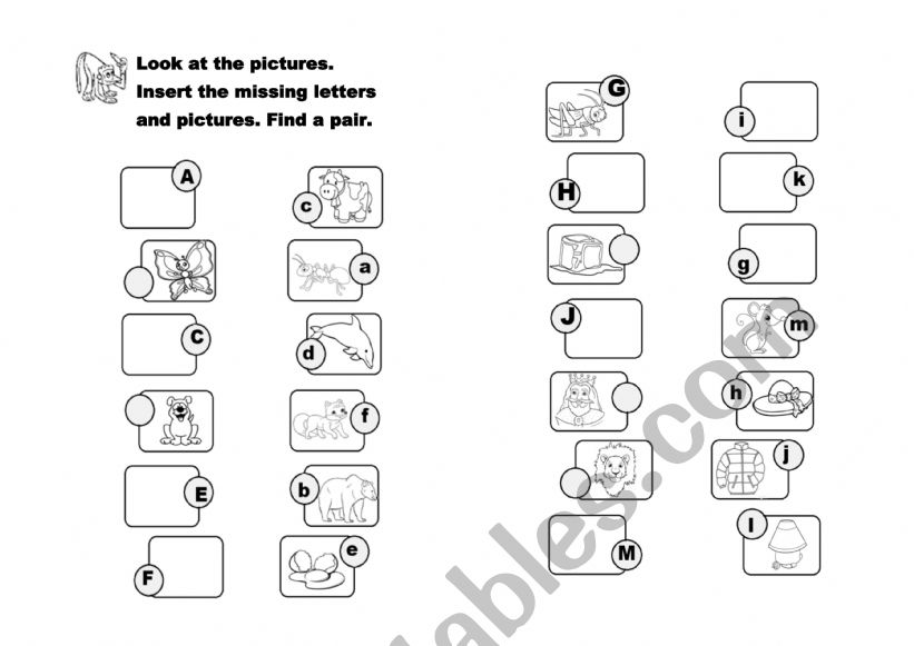 Letters worksheet