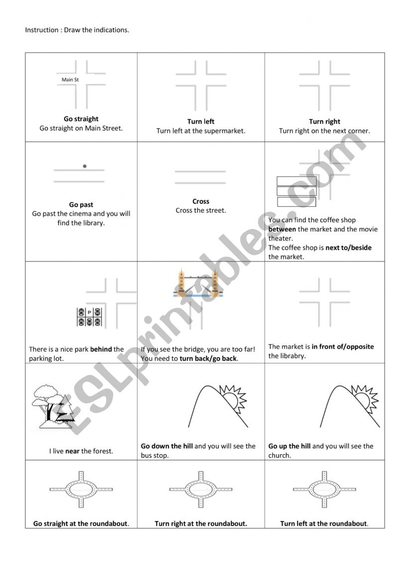 Follow directions worksheet