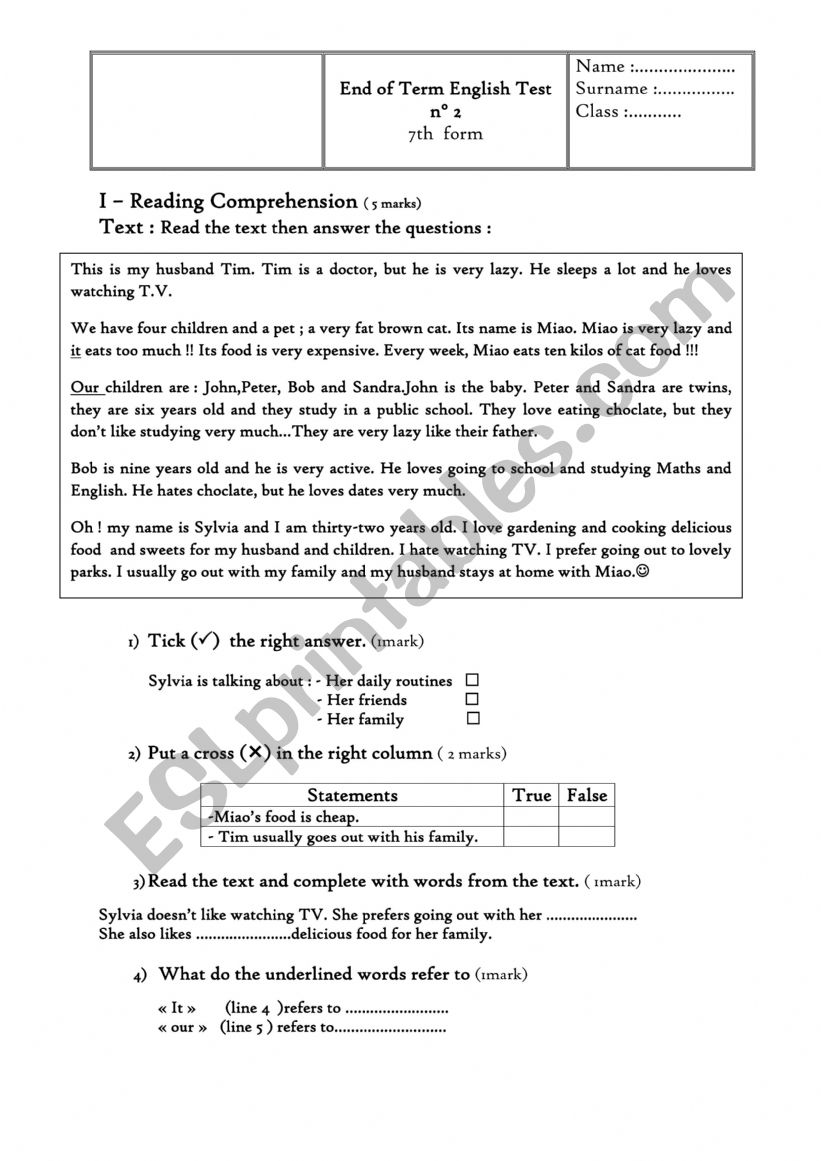 7th-form-2nd-term-review-esl-worksheet-by-atefch93