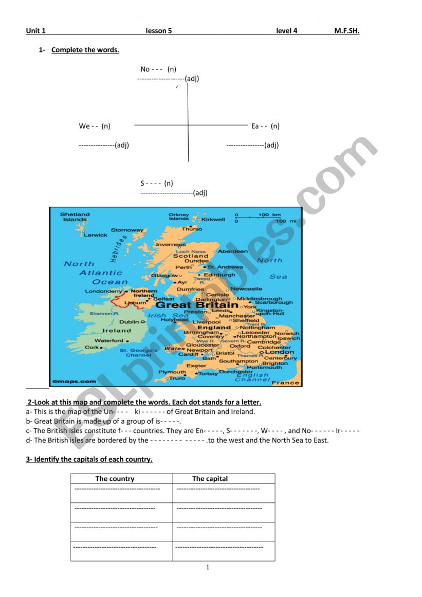 unit 1 lesson 5 level 4  secondary education