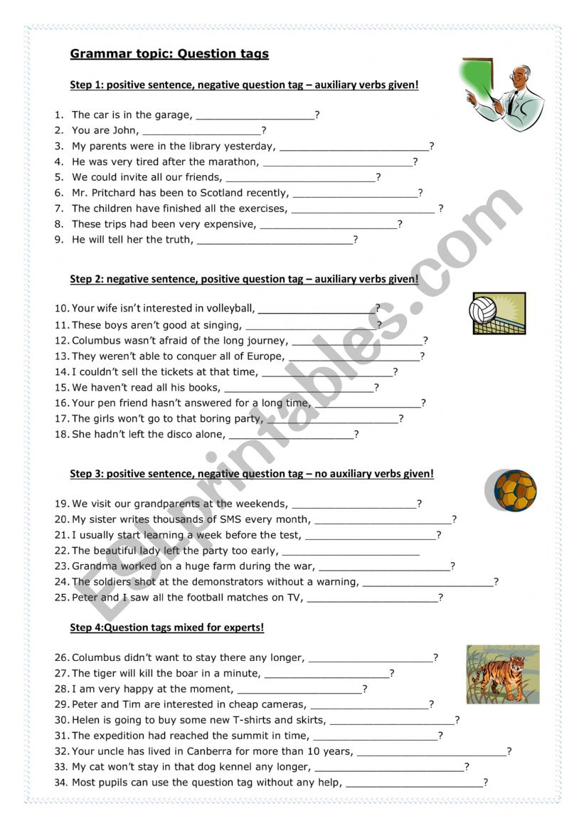 EXERCISE worksheet